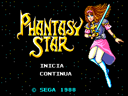 Phantasy Star (Brazil) Title Screen